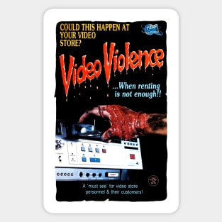 Video Violence VHS (1987) Sticker